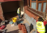 Builders at Work in Wrexham